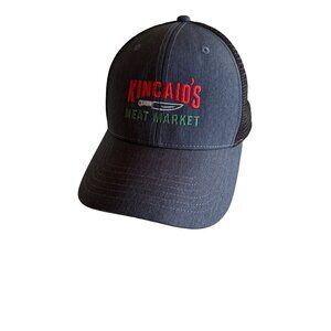 Kincaid's Meat Market Blue Hat Cap Meshback Snapback Adjustable